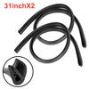 2Pcs B Pillar For Dodge Car SUV Door Edge Weatherstrip Soundproof Seal Strip