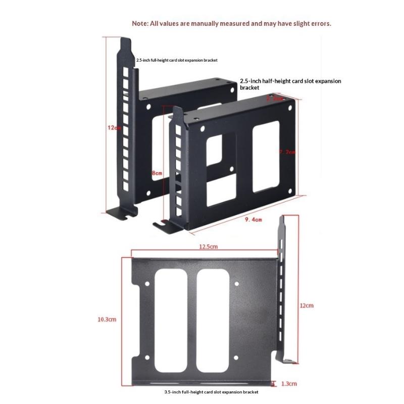 Desktop Computer Case Ssd Hdd Universal Hard Drive Bay Pci Card Slot Expansion Rack Suitable For 2.5-Inch/3.5-Inch Hard Drives