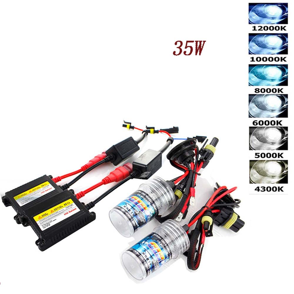 35W HID Xenon Kit H8/H9/H11 Xenon Verstecktes Vorschaltgerät 6000K HID Xenon Lampe Scheinwerferlampe Xenon Kit
