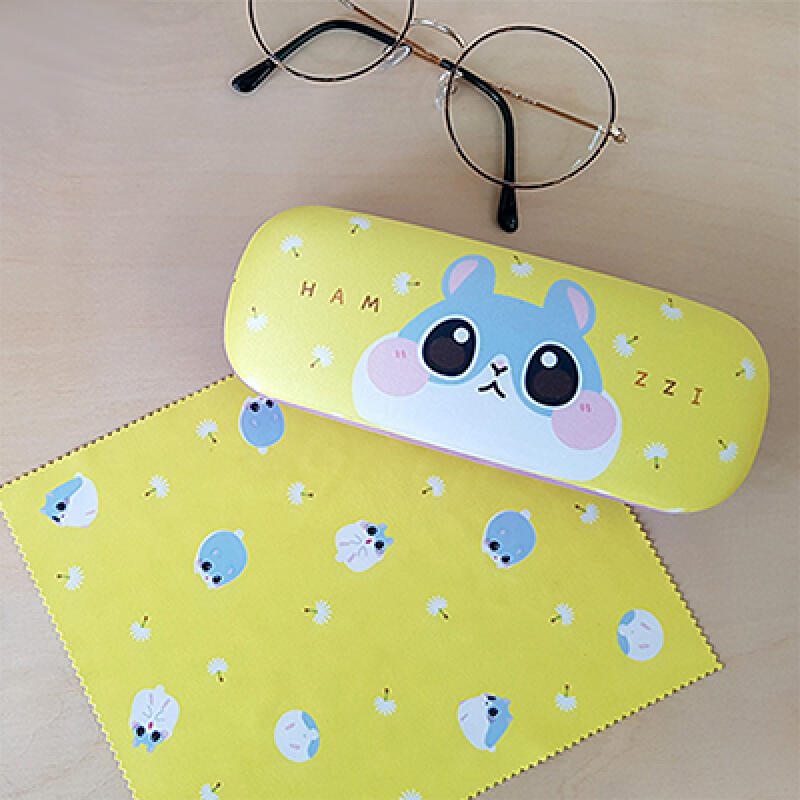 Hamchi Glasses Case Set - Yellow Wine