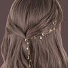 2Pcs Moon Star Braided Hair Chain Super Fairy Headdress Suitable For Women And Girls Daily Hair Accessories Gift