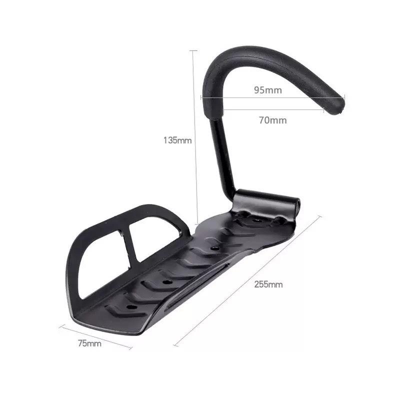 1Pcs Bike Stand Wall Mount Bicycle Holder Mountain Bike Rack Stands Storage Hanger Hook Mounted Rack Stand Steel Black