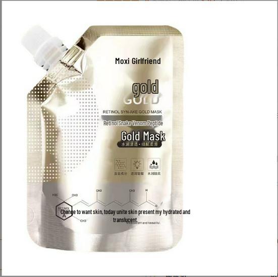Retinol & Snake Venom Peptide Gold Mask: Moisturizing & Brightening Skincare by TikTok Kuaishou.