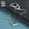 Beautiful Jewelry 925 Sterling Silver Romantic Heart Drop Earrings Exquisite Design For Women Wedding Engagement Party Gift