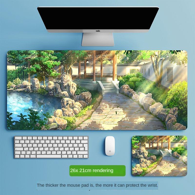 Mauspad, übergroß, Büro-Tastenkombination, integriertes Schloss, verdickt, individuell, gut aussehend, für Studenten, Computer, E-Sport, Tischmatte