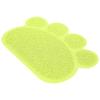 PVC-Katzenstreu-Matte, wasserdicht, rutschfest, Pfotenform, Futternapf, Tischset, Heimtierbedarf(Grüne Pfote