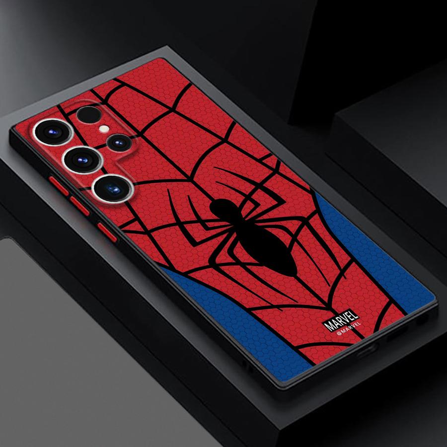 

Чохол Marvel Людина-павук для Samsung Galaxy S25 S23 Ultra S24 FE S22 Plus S20 S21 S10 Note 20 10 Матовий Funda Задня кришка телефону з ТПУ for Galaxy S23 FE