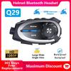 Q29 Capacete de Moto Intercomunicador Headset Bluetooth Câmera Sem Fio HD 1080P Lente Super Grande-angular Impermeável Gravador de Vídeo WiFi
