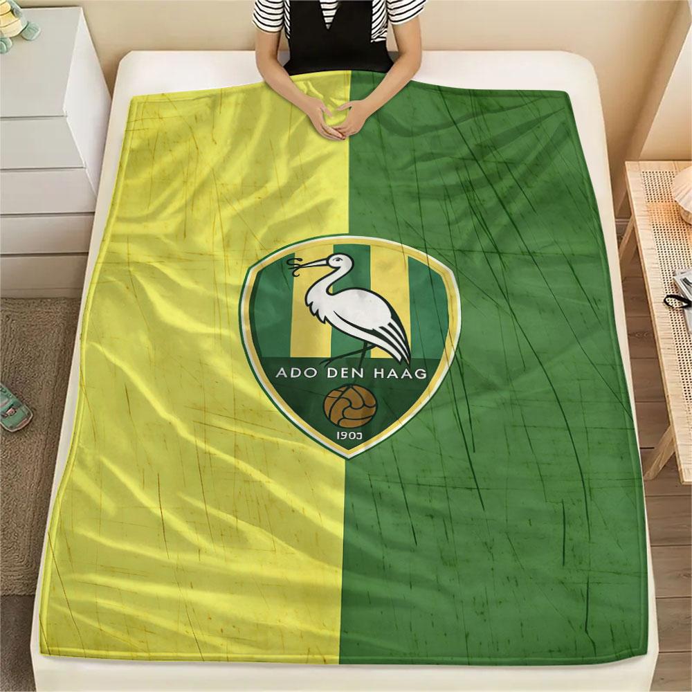 1PC ADO Den Haag Patterned Flannel Blanket Suitable For All Seasons for Home Decor Warmth and Comfort Gifts Holiday Present