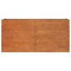 VidaXL Lit Surélevé de Jardin Jardinière Support pour Plantes Bac à Fleurs Pot de Fleurs Balcon Patio Extérieur Rouillé 151953