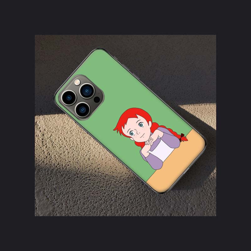 A-Anne of Green Gables Anne Shirley Phone Case For Apple Iphone 16E 16 Pro Max 15 Plus Soft 13 12 Mini Cover 11 14 Pro Max Capa