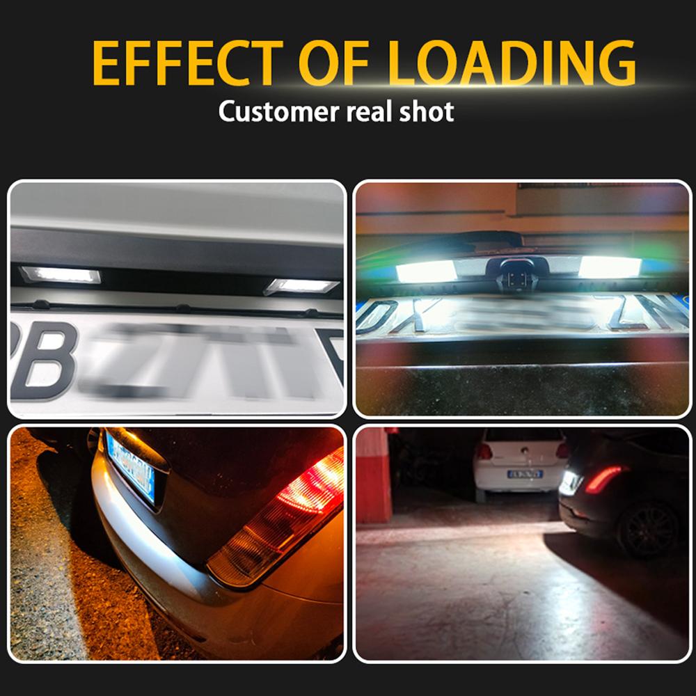 LED License Plate Lights Number Plate Lamps For Fiat Ducato Bus box Peugeot Boxer Bus box Citroen Jumper Bus box Lancia Ypsilon