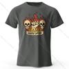 Heren Death Lifter Bedrukt T-shirt 100% Katoen Oversized Grappige Grafische T-shirts voor Heren Dames Zomer Tops