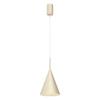 Lampa Wisząca Minimalistyczna Do Salonu Sypialni Kremowa Stożkowy Klosz Ø17Cm 1Xgx53 10W Capital Milagro
