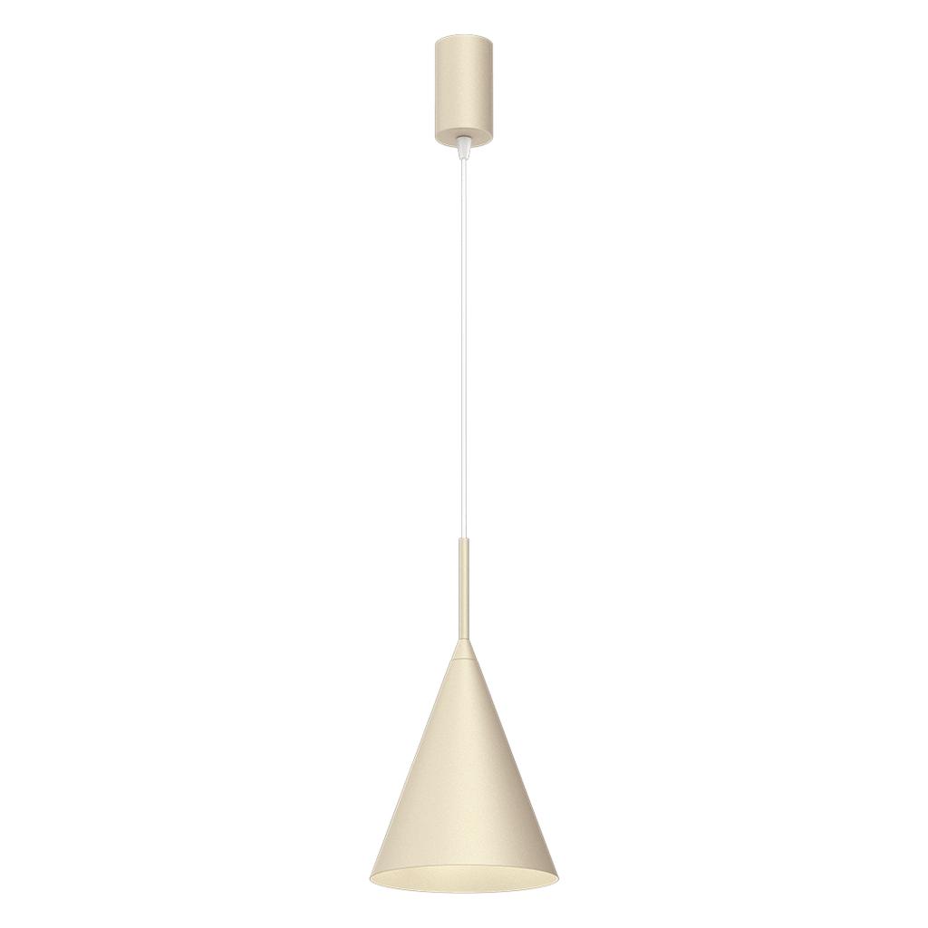 Lampa Wisząca Minimalistyczna Do Salonu Sypialni Kremowa Stożkowy Klosz Ø17Cm 1Xgx53 10W Capital Milagro