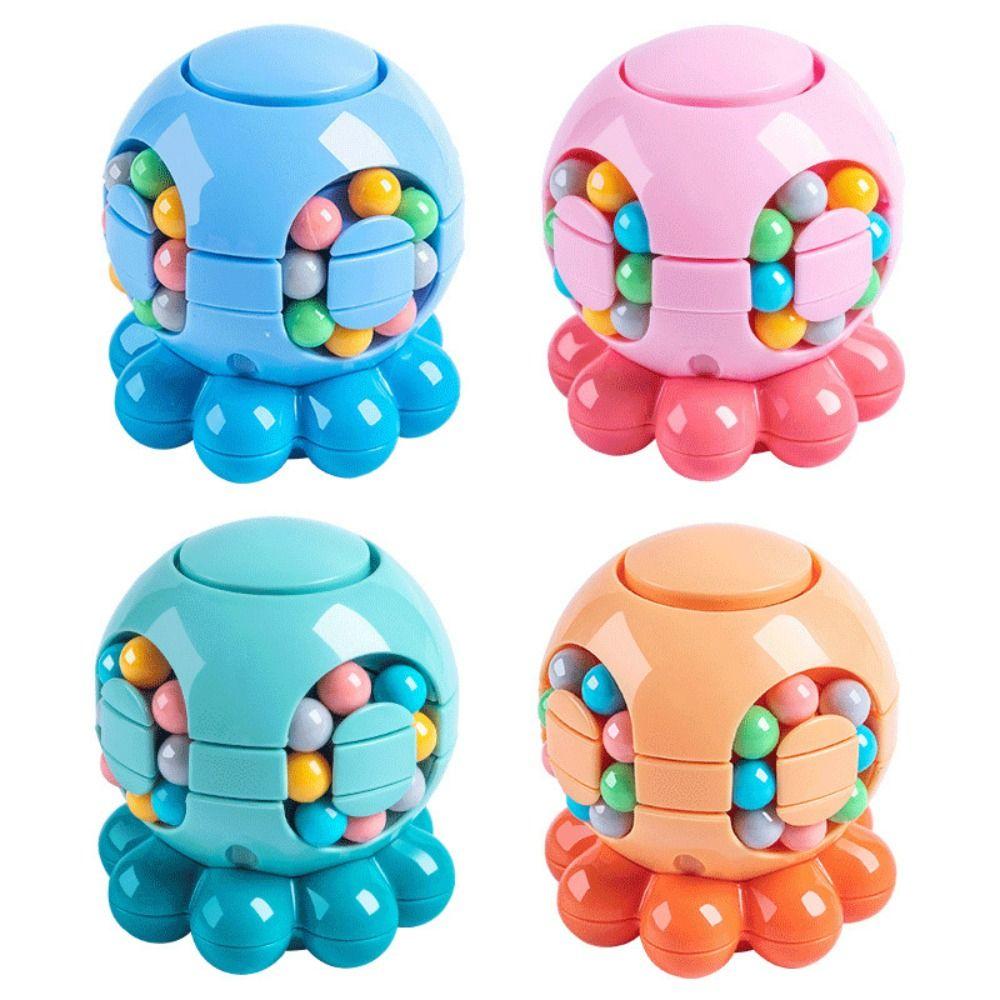 Octopus Spherical Rotating Ball Plastics Stress Relief Toy Creative Finger Spinner Gyro
