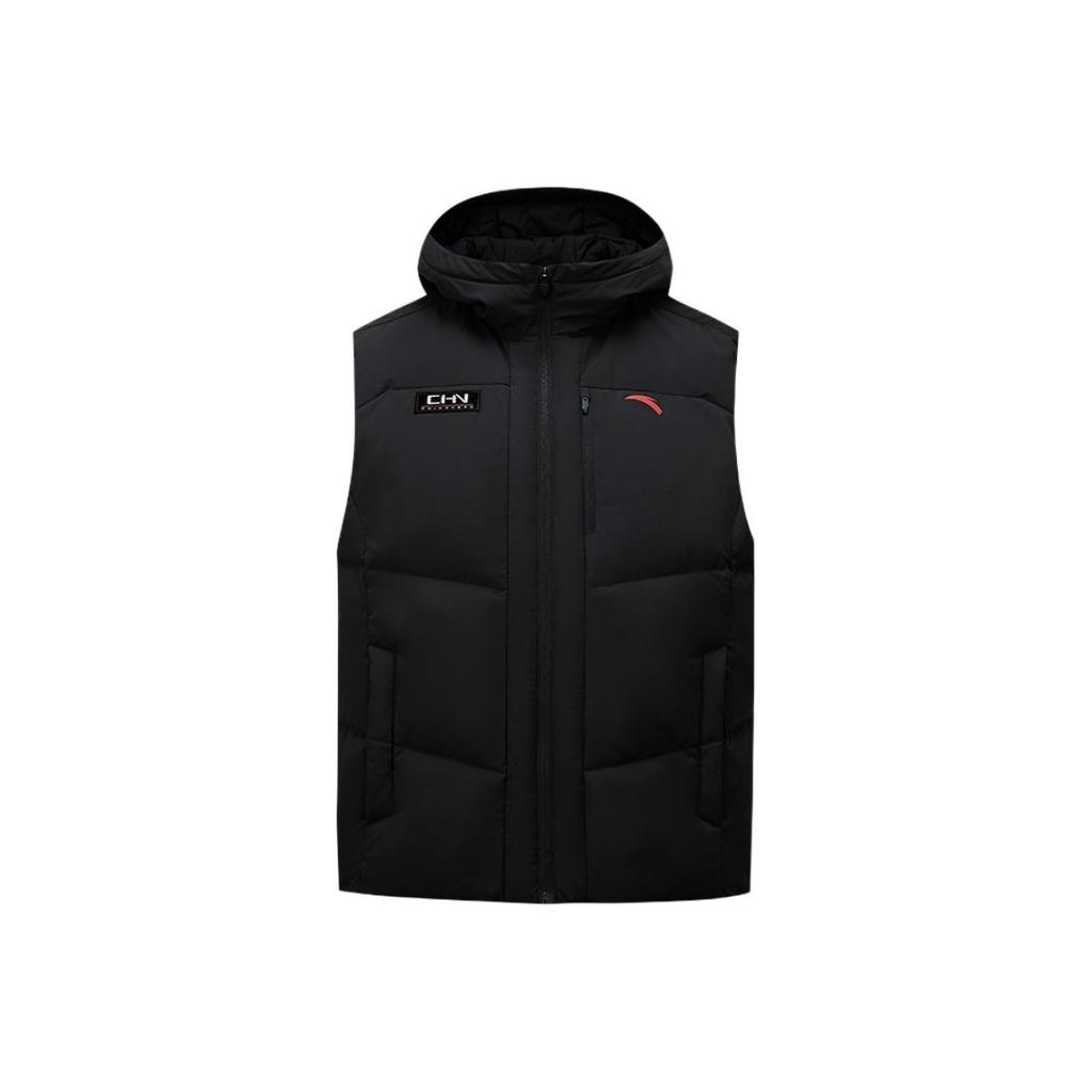 Anta Sports Lifestyle Series Comprehensive Training Series Zipper Hooded Soft Breathable Versatile Sleeveless Down Vest Men vest 152547914-2
