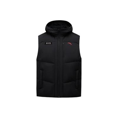 Sports Lifestyle Series Comprehensive Training Series Zipper Hooded Soft Breathable Versatile Sleeveless Down Vest Men Vest 152547914-2