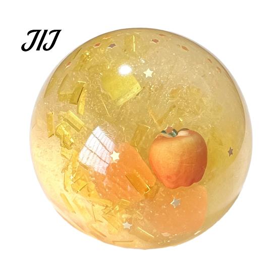 Clear Ball Ornaments Stress Fidget Toy, Anxiety Relief Squeeze Transparent Slow Rebound Toy for Home Office School Reduction Gadget