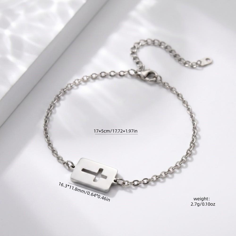 Stainless Steel Animal Letter Star Bracelet - Unisex Fashion Accessory