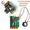 AC 0-220V 4000W SCR Elektrischer Spannungsregler Motor Drehzahlregler Dimmer Dimmung Geschwindigkeit Mit Temperaturschutz