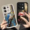 Bird Oil Painting Style Soft Phone Case for Xiaomi Poco X7 X6 X5 Pro X4 Gt X3 F7 Ultra M8 M7 Redmi 15C 15 14C 13 13C 12 12C 10 1