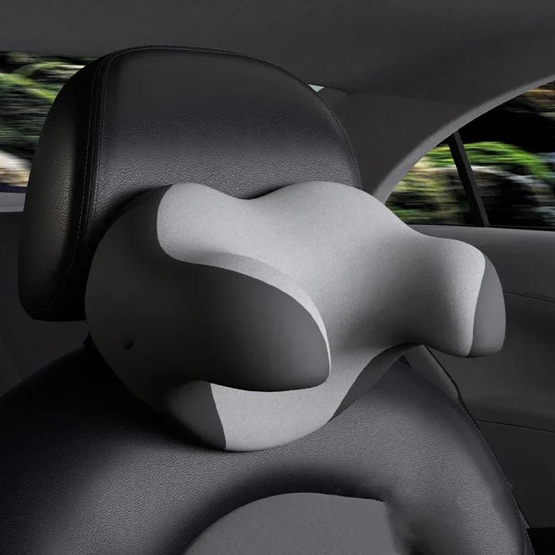 Auto Kissen Kopf Nackenstütze Ergonomisch U-förmiger Schutz Universal Memory Foam Autositz Kopfstützenschoner Innenzubehör