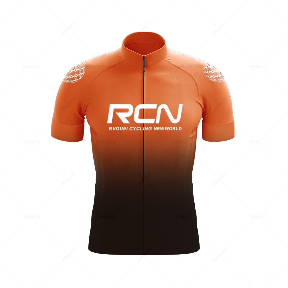 Rcn Summer Mens Short Sleeve Cycling Jersey Sets Skinsuit Maillot Ropa Ciclismo Bicycle Clothing Bike Shirts Bicycle Mtb Jersey