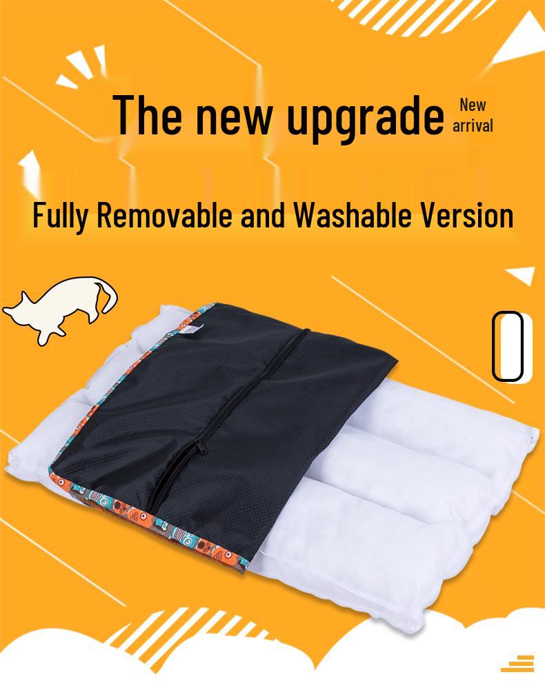 Four Seasons Pet Cushion: Thick Cotton Sleeping Pad for Cats and Dogs