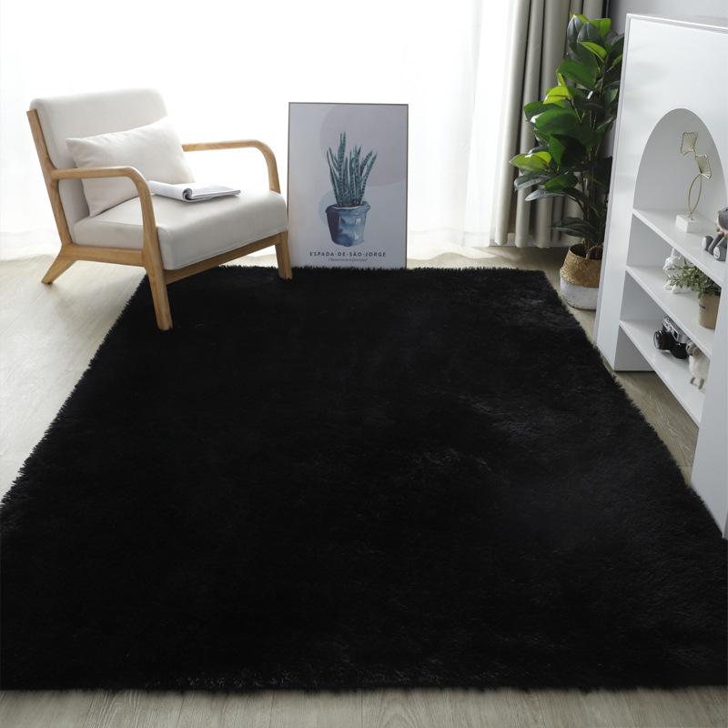 Winter Modern Silk Wool Thickened Warm Carpet Living Room Coffee Table Sofa Bedside Carpet Bedroom Carpet Floor Mat