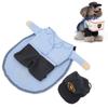 Pet Mail Carrier Costume Soft Funny Costumes Pet Suit with  for Small Dogs and Cats