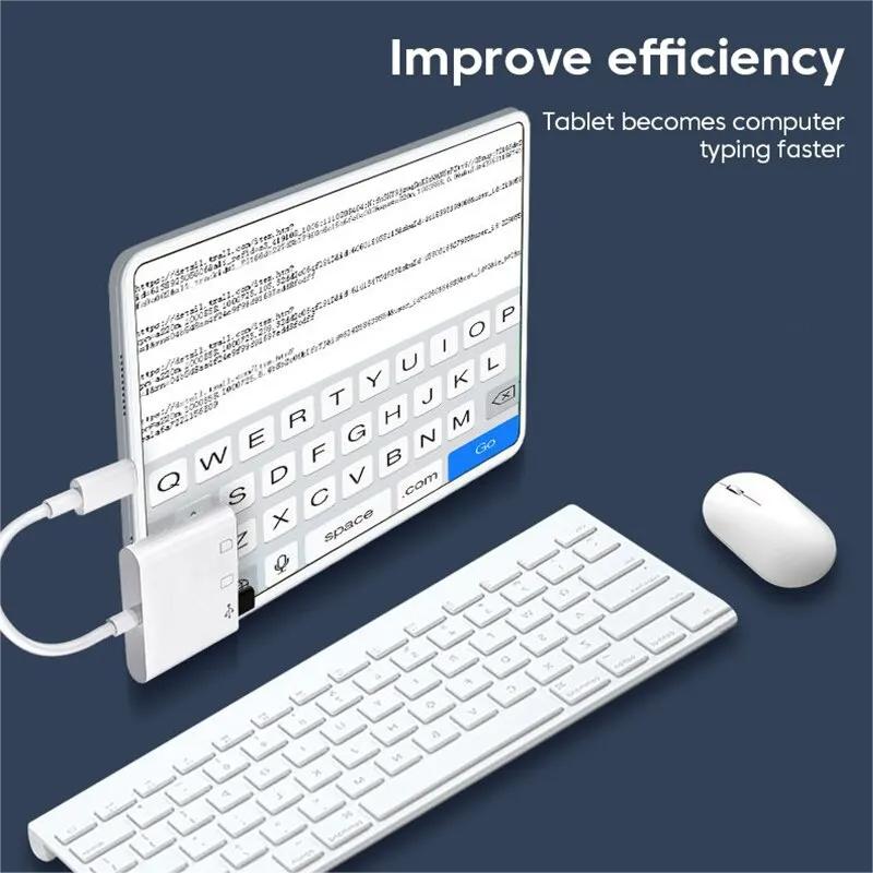 Fro 3-in-1 Type-C Adapter TF SD Memory Card Reader OTG USB C USB2.0 Card Connector Suitable for MacBook USB Type C Adapter