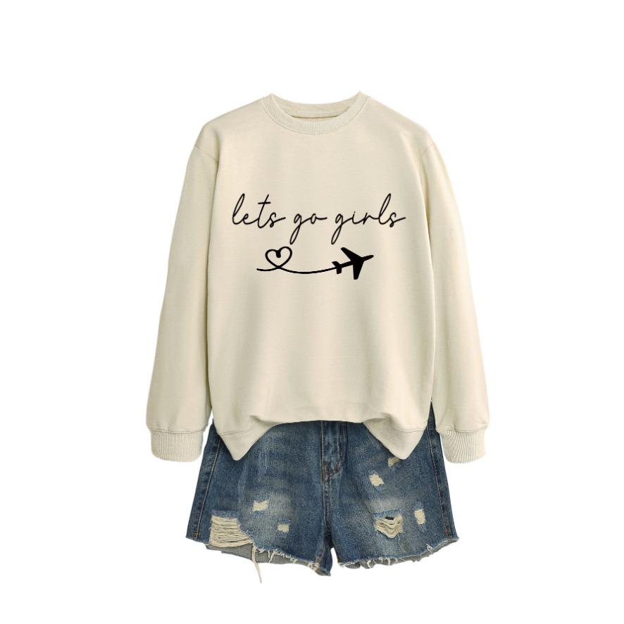 New Creative Fashion Sweatshirt Autumn Women's Sweatshirt Autumn and Winter Women's Thickened Sweatshirt Jacket Winter Large Size Sweatshirt