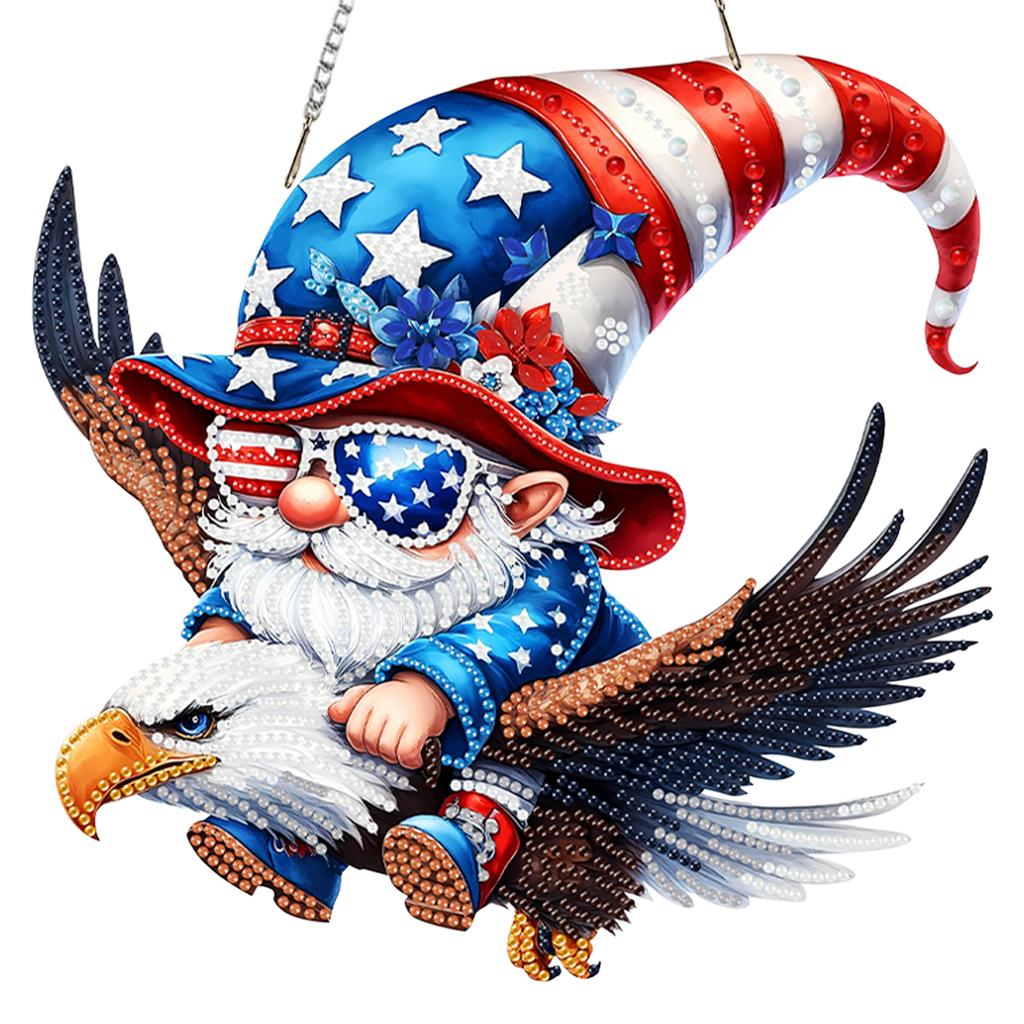 Animal Theme 2D Flat DIY Acrylic Rhinestone Diamond Art Window Pendants Diamond Painting Dots Pendant Wall Door Decoration