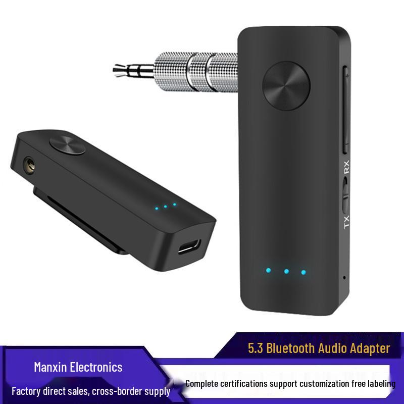 

Bluetooth 5.3 2-in-1 Car Audio Adapter: Hands-Free Receiver & Transmitter MX-T66
