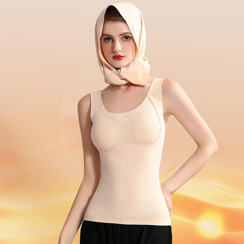 Женский утепленный кашемировый шелковый антибактериальный терможилет 3XL