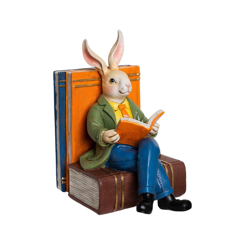 Reading Mr. Resin Ornaments Home Living Room Desktop Study Decoration Crafts Ornaments