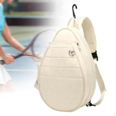 Tennis Bag Backpack Large Capacity Multipurpose Smooth Zipper Paddle Holder Portable Organizer