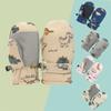 Adjustable Snow Mittens Waterproof Snow Gloves Cartoon Windproof Ski Mittens Quick Drying Design Gloves for Infants
