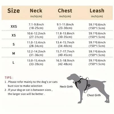 Reflective Puppy Harness and Leash Set Breathable Summer Mesh Dog Harness Vest Pet Cat Chest Straps Chihuahua Yorkies Harness