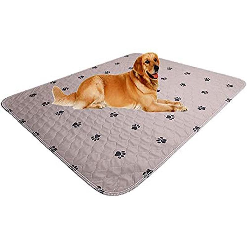 Washable Quilted Pet Pee Pads - Absorbent, Non-slip Sleeping Mats for Dogs & Cats.