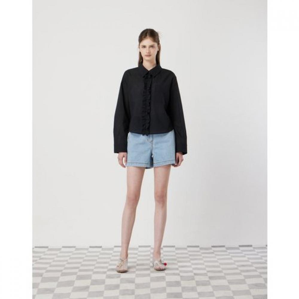 Cc Collect. Sheer Frill Shirt Blouse C262msc133