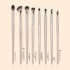 Eyeshadow Brush Set Makeup Brushes Eyeliner Brush Detail Small Flame Tool Brushes Makeup Gold Edition