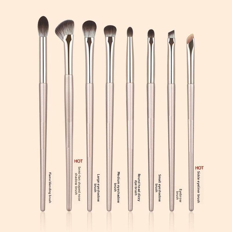 Eyeshadow Brush Set Makeup Brushes Eyeliner Brush Detail Small Flame Tool Brushes Makeup Gold Edition