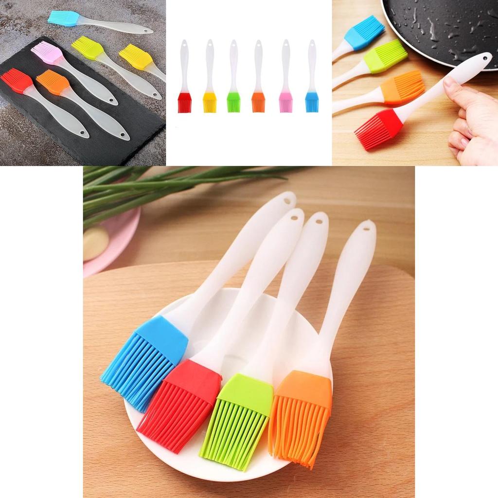 Multipurpose Silicone Spatula And Barbeque Oil Brush Ideal For Cooking And Grilling