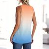 Women's Fashionable Casual Everyday Versatile Gradient Print Slim-Fit Summer Tank Top