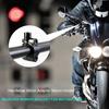 Montagem retrovisor de 8/10mm em liga de alumínio para motocicleta guiador retrovisor para bicicleta
