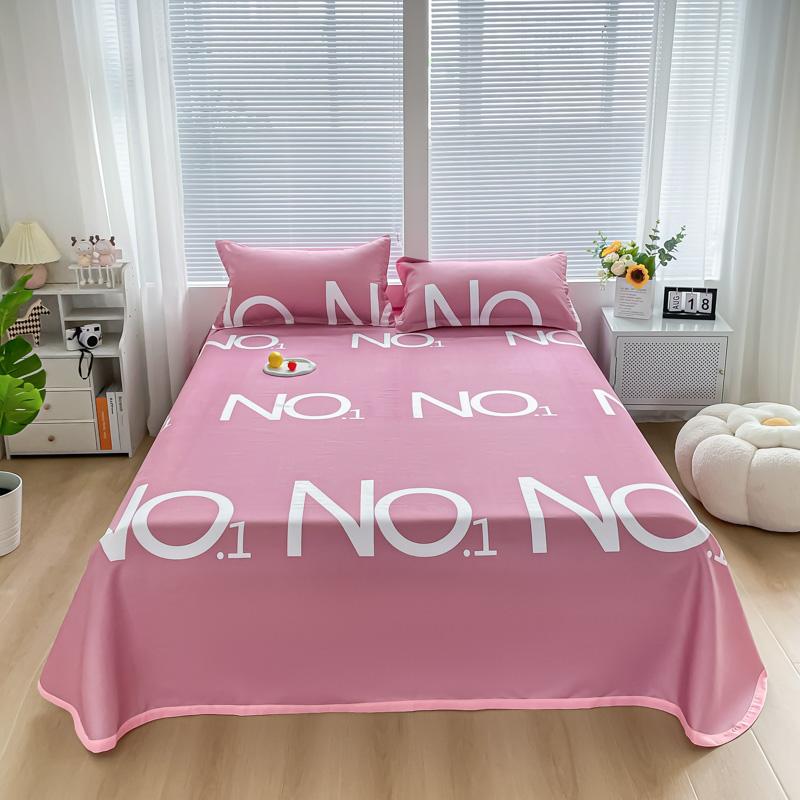 

Охлаждающая плоская простыня с наволочкой, летние простыни, гладкое постельное белье, комплект постельного белья для дома, односпального размера или размера «queen-size», roupa de cama 160x230cm 2pcs set