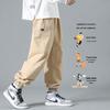 Dingfengbaoluo Men's Japanese Style Loose Fit Jogger Cargo Pants YK533