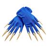 Dark Gloves with Long Nails for Halloween Witch Party, Short Stretch Fit